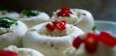 Recept: Plněné žampiony