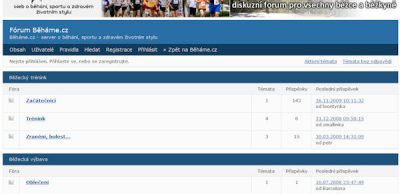 Nové diskuzní forum pro Běháme.cz