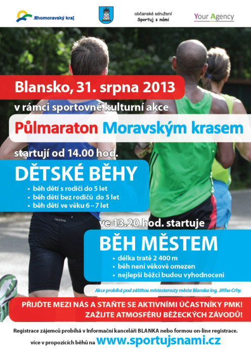 Půlmaraton Moravským krasem - 31. srpna