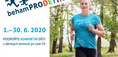Zapojte se do sportovně-charitativní akce Běháme pro děti 2020, probíhá do 30. června.