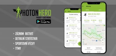 Rozhovor: Aplikace PhotonHero od českých tvůrců cílí na všechny hobby sportovce, nabízí podrobné statistiky i sportovní výzvy
